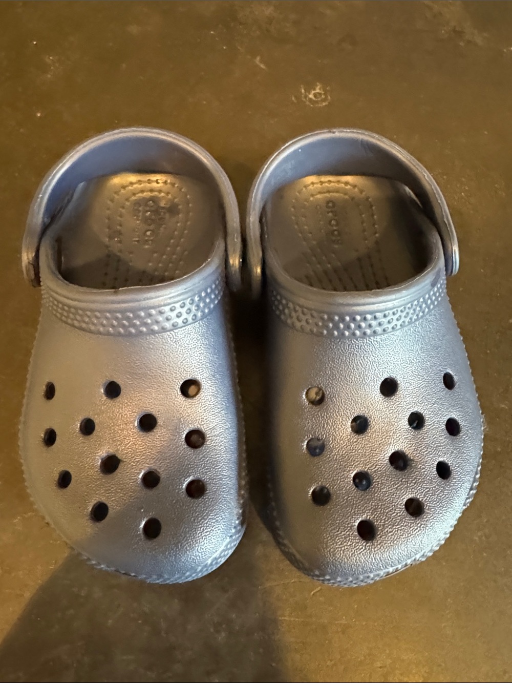 Crocs size 7 toddler navy great condition